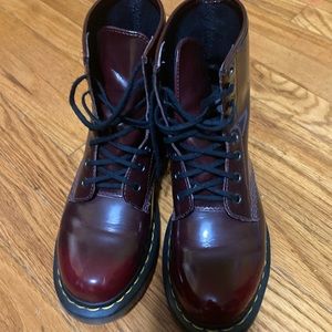 Cherry Red Vegan Dr Martens Size 8